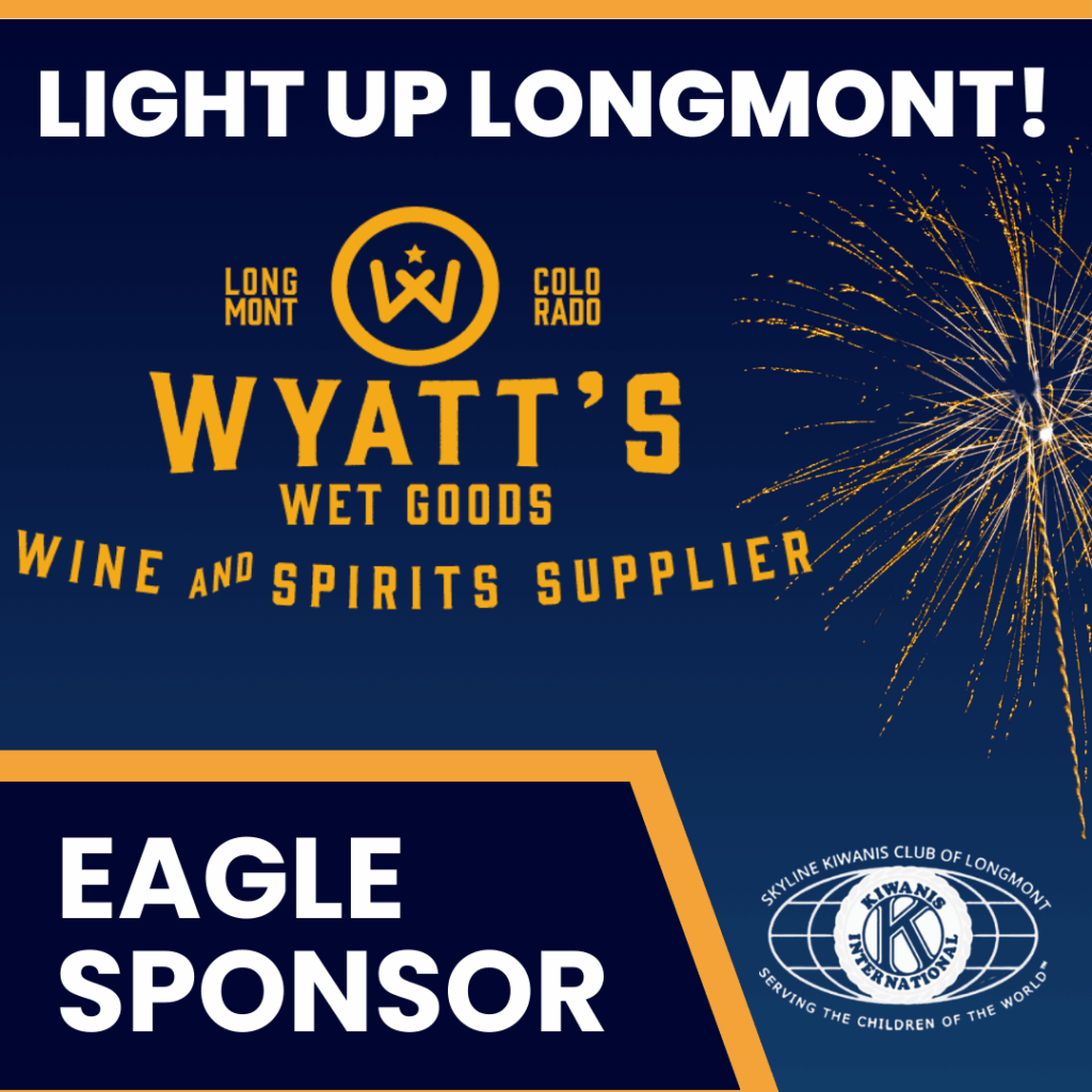 Wyatt's Wet Goods 2025 Longmont Fireworks Sponsor 